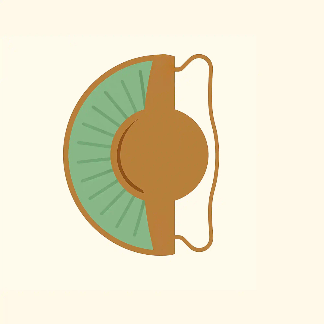 Illustration d’un implant ICL dans l’œil – chirurgie réfractive à Lyon par le Dr Aurélie Gimbert