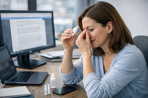 Utilisation des écrans après une chirurgie laser des yeux à Lyon